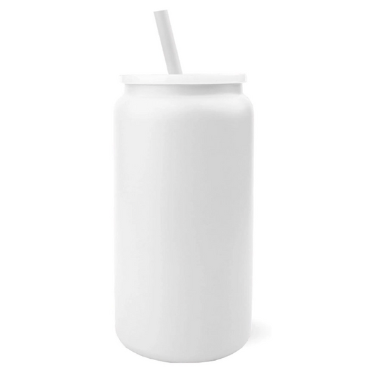 Cain Center 16 oz powder coated "Can" glassware